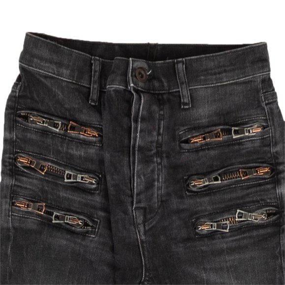 UNRAVEL PROJECT Black Denim Jeans Pants Size 26 $930 - Picture 2 of 4